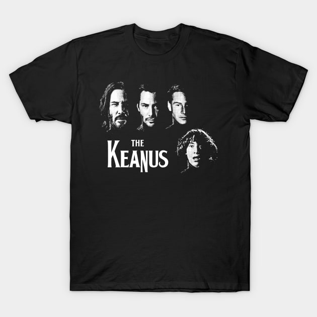 The Keanus (Keanu Reeves / Beatles mashup) T-Shirt by UselessRob